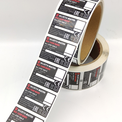 Naklejki samoprzylepne PMS Błyszczący papier TPU Industrial Vinyl Sticker