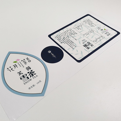 BOPP Wodoodporne etykiety kosmetyczne Lakierowanie CMYK Błyszczący papier do naklejek winylowych