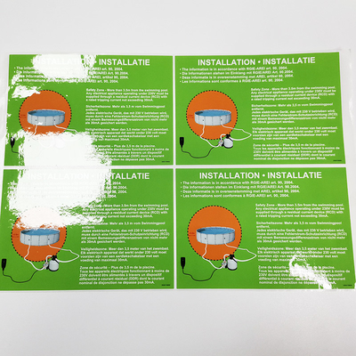 CDR Etykiety niezbędne do użytku domowego Etykiety produktów czyszczących CMYK z PVC