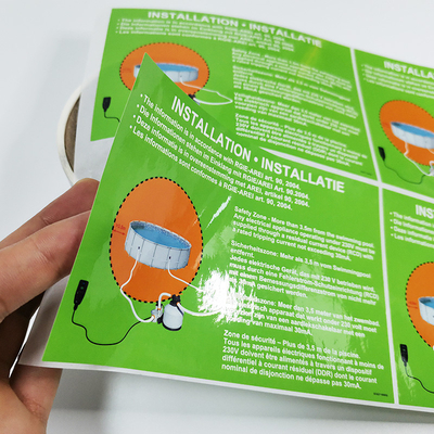 CDR Etykiety niezbędne do użytku domowego Etykiety produktów czyszczących CMYK z PVC