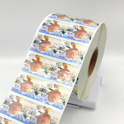 Matowe naklejki samoprzylepne do laminowania CMYK Syntetyczny papier do naklejek