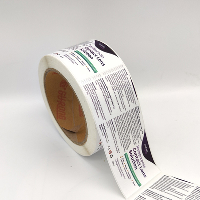 Druk fleksograficzny Matowy papier samoprzylepny Prostokątna rolka z samoprzylepną folią BOPP