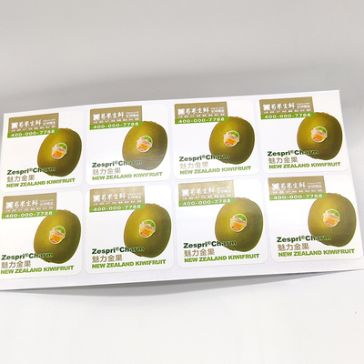 BOPP Etykieta produktu spożywczego Pantone CMYK Etykiety na półki warzywne