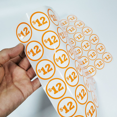 CMYK Cyfrowy papier do druku winylowego Błyszczący matowy Syntetyczny naklejki promocyjne Etykiety