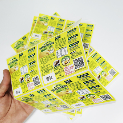 Etykiety samoprzylepne do żywności Avery Dennison Etykiety Pantone CMYK z nadrukiem cyfrowym
