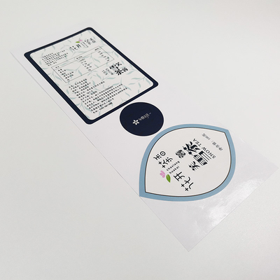 UV Spot Sticker Etykiety na napoje PET BOPP Permanent Kiss Cut Vinyl Sticker