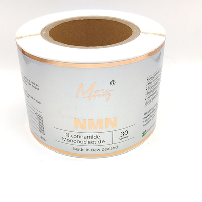 Glassine Etykiety produktów kosmetycznych Papier do nadruku CMYK Błyszczący papier do naklejek