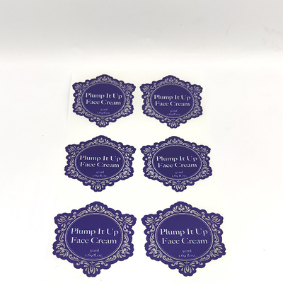 Wodoodporne etykiety kosmetyczne Pantone BOPP PET Die Cut Vinyl Stickers