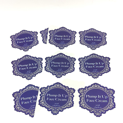 Wodoodporne etykiety kosmetyczne Pantone BOPP PET Die Cut Vinyl Stickers