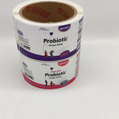 BOPP PET Label Produkty farmaceutyczne Etykiety Pharma Jar Zdejmowany klej
