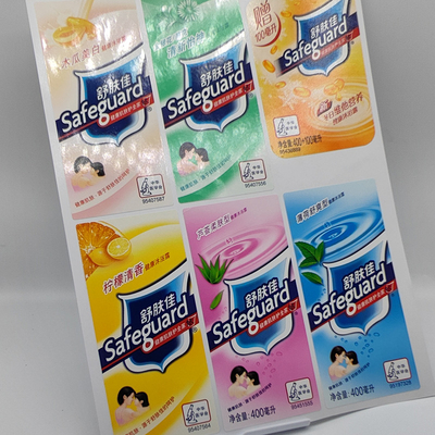 BOPP Etykiety produktów chemicznych PET Matowe etykiety do dezynfekcji rąk Pantone