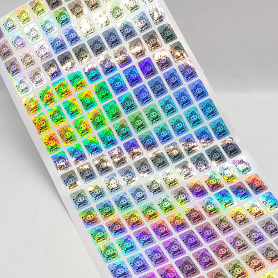 Etykiety zabezpieczające przed podrabianiem Naklejki holograficzne 3D QR
