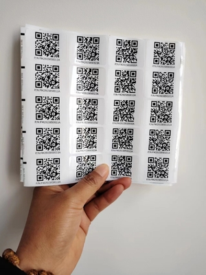 Pocałunek Cięcia różne rozmiary Niestandardowe Smart Qr naklejki Etykiety naklejki
