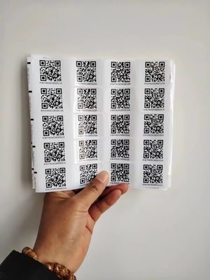 Pocałunek Cięcia różne rozmiary Niestandardowe Smart Qr naklejki Etykiety naklejki