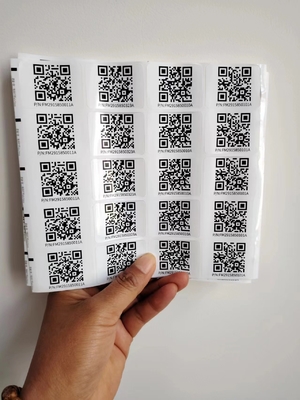 Pocałunek Cięcia różne rozmiary Niestandardowe Smart Qr naklejki Etykiety naklejki