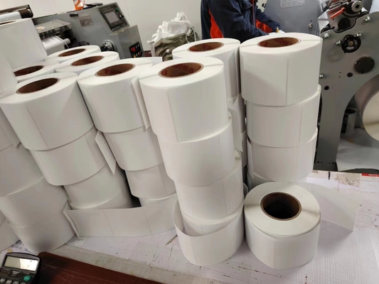 Papier termiczny Opakowania Etykiety naklejki prostokątne maty papieru wodoodpornego winylu