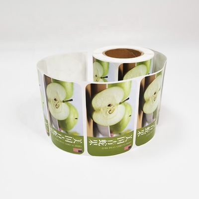 Krąg Żywność Etykiety Klej Filmowe Wsparcie Minimalna MOQ 1000 sztuk
